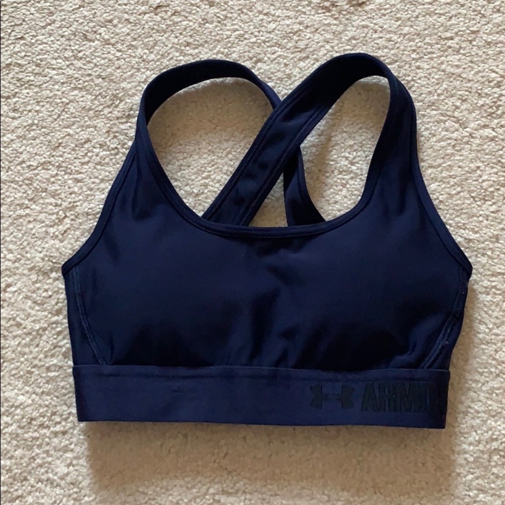 Navy Under Armour Sports Bra